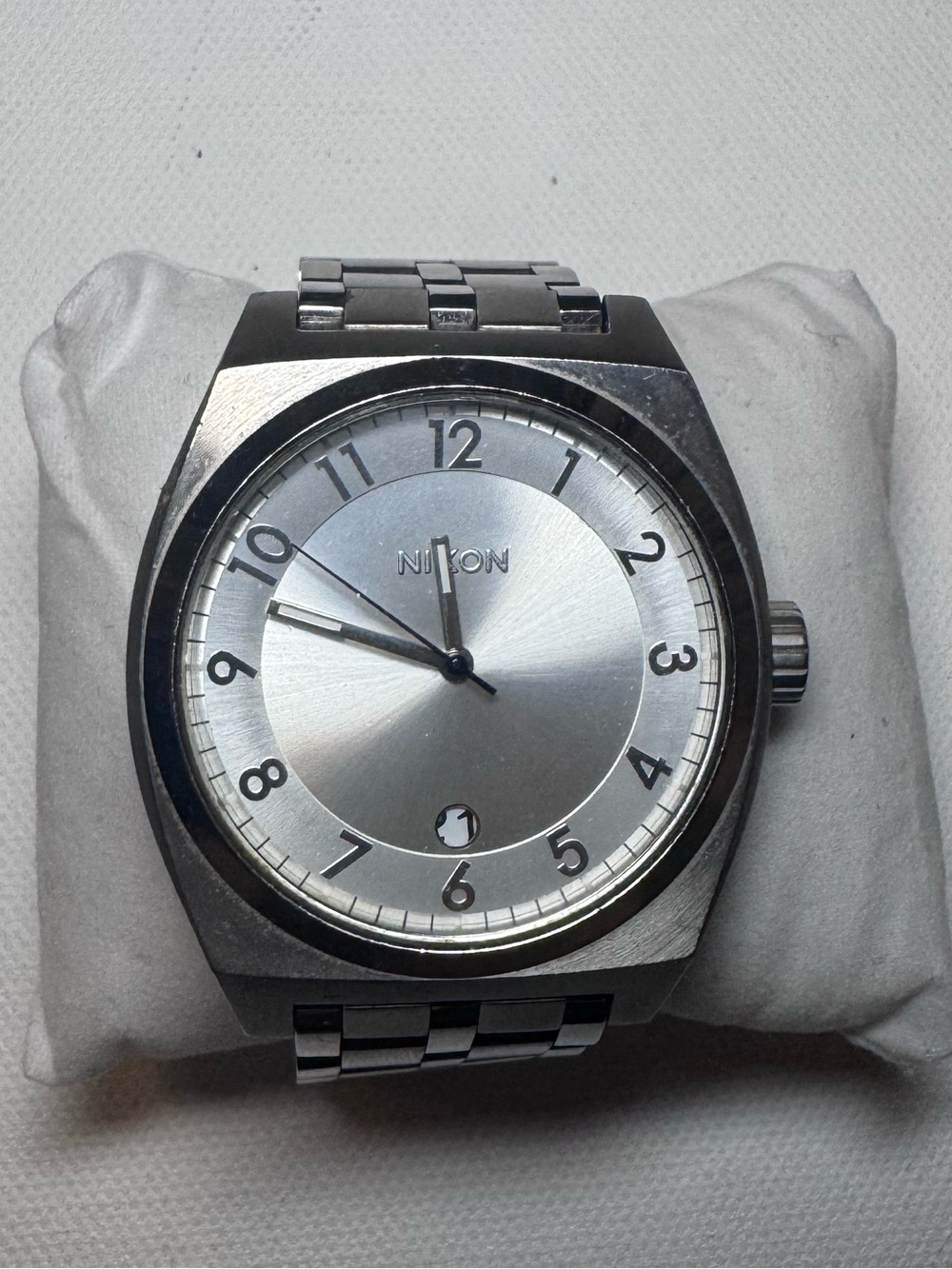 Nixon Monopoly Men’s/Unisex Silver Stainless Steel Watch 100M Date Window